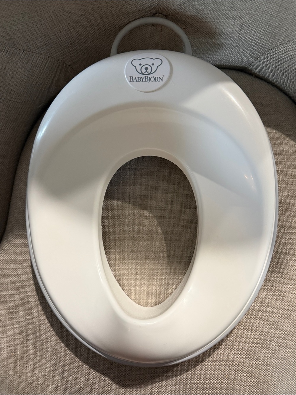 BabyBjörn White Toddler Potty Seat with Handle